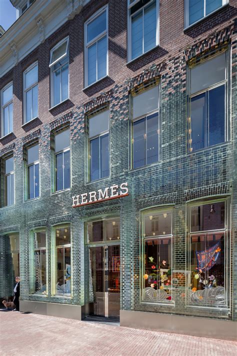 hermes mvrdv|Hermes reopens newly enlarged flagship store in Amsterdam, NL.